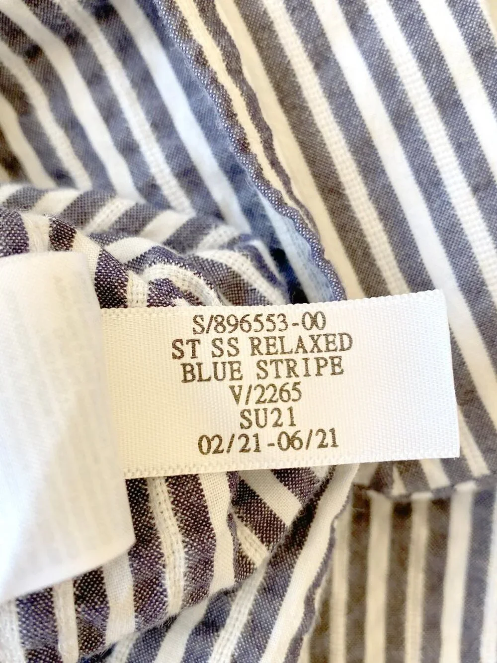 Banana Republic Mens M Short Sleeve Organic Cotton Seersucker Relaxed Fit Shirt